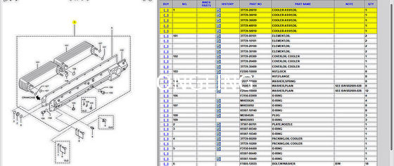 Mitsubishi S12R Element,oil 37739-20100 37739-10101 37739-30100