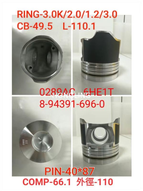 Isuzu 4HE1 Piston 8-94391-696-0  MD92 Piston 12011-Z6160